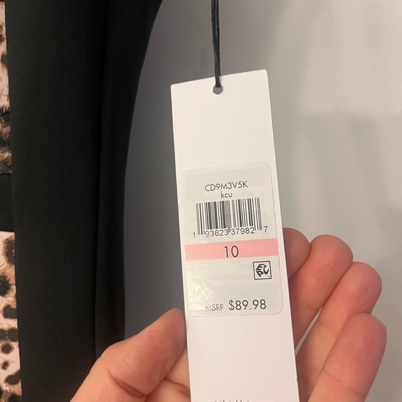 Calvin Klein Leopard And Black Dress - Picture 5 of 6